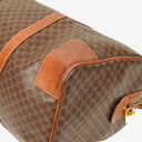 Celine Vintage Macadam Triomphe Brown Travel Bag