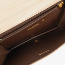 Chanel Classic Full Flap Bag Beige Quilted Lambskin 24K Gold-Plated Hardware