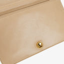 Chanel Classic Full Flap Bag Beige Quilted Lambskin 24K Gold-Plated Hardware