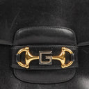 Gucci Horsebit 1955 Black Leather Shoulder Bag