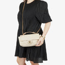 Chanel Neutral Chic Quilted Caviar Leather Single Flap Bag