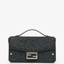 Fendi Navy Baguette Soft Trunk Handbag
