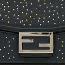 Fendi Navy Baguette Soft Trunk Handbag