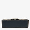 Fendi Navy Baguette Soft Trunk Handbag
