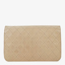 Chanel Classic Full Flap Bag Beige Quilted Lambskin 24K Gold-Plated Hardware