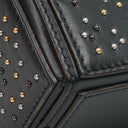 Fendi Navy Baguette Soft Trunk Handbag
