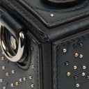 Fendi Navy Baguette Soft Trunk Handbag