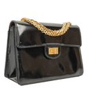 Chanel 2.55 Black Patent Leather Shoulder Bag&nbsp;