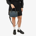 Miu Miu Denim Matelasse Handbag