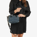 Miu Miu Denim Matelasse Handbag