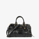 Miu Miu Vitello Black Satchel Bag
