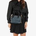 Miu Miu Denim Matelasse Handbag
