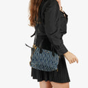 Miu Miu Denim Matelasse Handbag