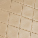 Chanel Classic Full Flap Bag Beige Quilted Lambskin 24K Gold-Plated Hardware