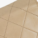 Chanel Classic Full Flap Bag Beige Quilted Lambskin 24K Gold-Plated Hardware
