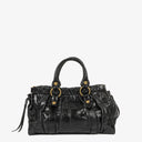 Miu Miu Vitello Black Satchel Bag