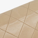 Chanel Classic Full Flap Bag Beige Quilted Lambskin 24K Gold-Plated Hardware