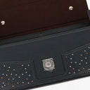 Fendi Navy Baguette Soft Trunk Handbag