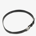 Celine Triomphe Black Leather 24 mm Belt 85