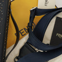 Fendi Navy Baguette Soft Trunk Handbag