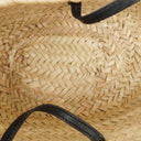 Chloe Black/Neutral Raffia Small Sense Basket Bag