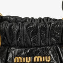 Miu Miu Vitello Black Satchel Bag