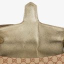 Gucci Beige/Metalic GG Canvas Horsebit Shoulder Bag