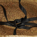 Chloe Black/Neutral Raffia Small Sense Basket Bag