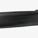Celine Triomphe Black Leather 24 mm Belt 85