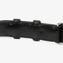 Celine Triomphe Black Leather 24 mm Belt 85