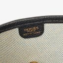 Sac Hermes Evelyne I 32 Clemence bleu indigo en toile et cuir