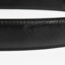 Celine Triomphe Black Leather 24 mm Belt 85