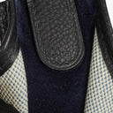 Sac Hermes Evelyne I 32 Clemence bleu indigo en toile et cuir