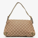 Gucci Beige/Metalic GG Canvas Horsebit Shoulder Bag