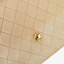 Chanel Medium Classic Single Flap Bag Beige Quilted Lambskin