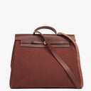 Hermes Herbag Toile Vache Hunter Havane MM 2 In 1 Bag
