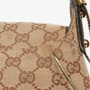 Gucci Beige/Metalic GG Canvas Horsebit Shoulder Bag
