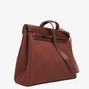 Hermes Herbag Toile Vache Hunter Havane MM 2 In 1 Bag