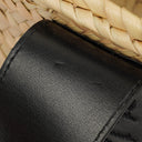 Chloe Black/Neutral Raffia Small Sense Basket Bag