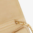 Chanel Medium Classic Single Flap Bag Beige Quilted Lambskin