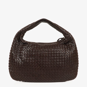 Bottega Veneta Medium Brown Nappa Intrecciato Veneta Hobo Bag