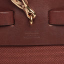 Hermes Herbag Toile Vache Hunter Havane MM 2 In 1 Bag