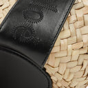 Chloe Black/Neutral Raffia Small Sense Basket Bag