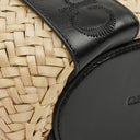 Chloe Black/Neutral Raffia Small Sense Basket Bag