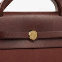 Hermes Herbag Toile Vache Hunter Havane MM 2 In 1 Bag