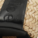 Chloe Black/Neutral Raffia Small Sense Basket Bag