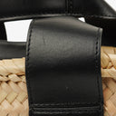 Chloe Black/Neutral Raffia Small Sense Basket Bag