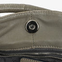 Loewe Olive Green Aire Patent Leather Anagram Nappa Shoulder Bag