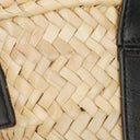 Chloe Black/Neutral Raffia Small Sense Basket Bag