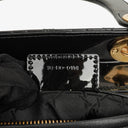 Christian Dior Large Lady Dior Black Cannage Quilted Patent Leather Bag